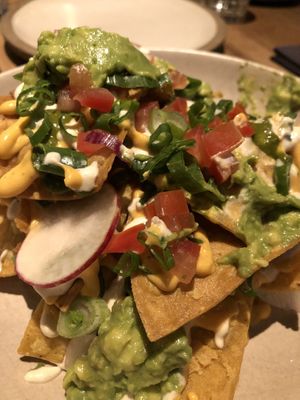 Nachos delicioso para comenzar la aventura  at SACRO in Buenos Aires