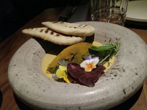 Curry avocado at SACRO in Buenos Aires