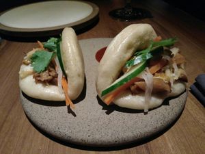 Bao buns at SACRO in Buenos Aires