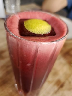 Berry juice at SACRO in Buenos Aires