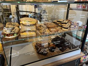 All vegan baked goods and sandwiches   at Little Fitzroy Coffee in Edinburgh