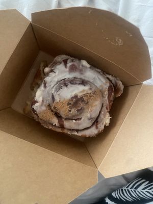 Cinnamon bun  at Little Fitzroy Coffee in Edinburgh