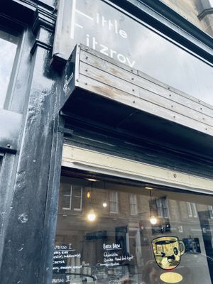 Outsidee  at Little Fitzroy Coffee in Edinburgh