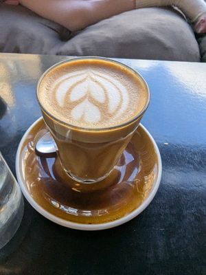 Decaf oat latte at Little Fitzroy Coffee in Edinburgh