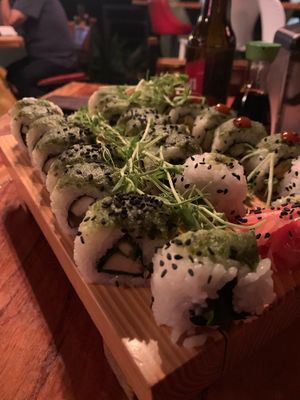 Vegan sushi at Ensō Sushi in Manuel Antonio