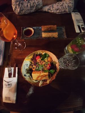 Papaya Salad w/Tofu and Spring Rolls at Good Rice zum Elefanten in Konstanz