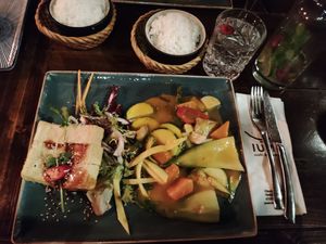 Spicy Mango Curry w/Tofu at Good Rice zum Elefanten in Konstanz