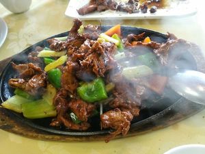 hot plate at Gourmet Vegetarian Restaurant in Richmond Hill