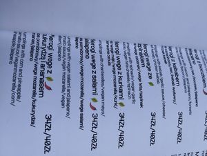 Menu at Handmade in Olsztyn