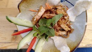 Tofu mango salad at Quan Xanh in Leipzig