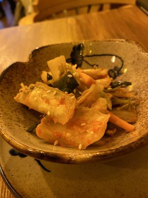 Great food….I am a regular customer here and it is always so DELICIOUS….kimchi as side dish…yummy   at Quan Xanh in Leipzig
