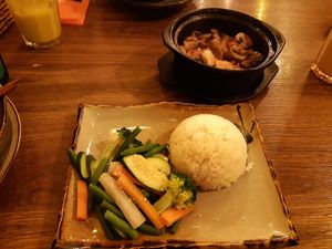Tofu and Seitan Dish in a clay pot (No. 51) at Quan Xanh in Leipzig