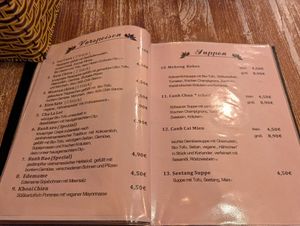 Speisekarte at Quan Xanh in Leipzig
