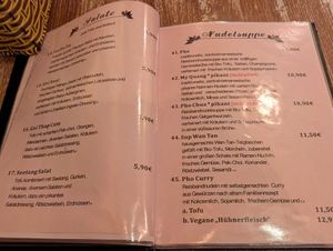 Speisekarte at Quan Xanh in Leipzig