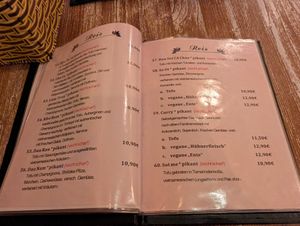 Speisekarte at Quan Xanh in Leipzig