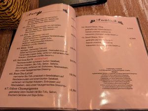 Speisekarte at Quan Xanh in Leipzig