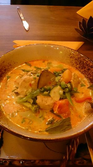 Coconut soup at Quan Xanh in Leipzig