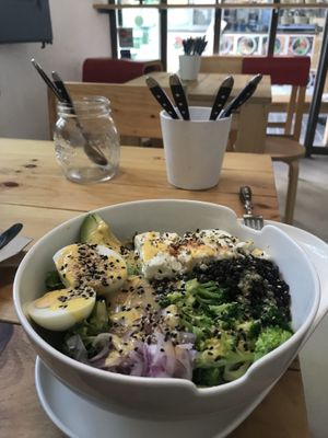 Feta bowl at Breathe in Barcelona