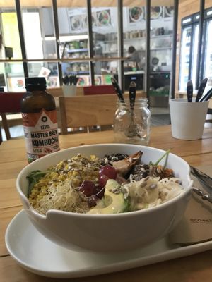 Vegan bowl at Breathe in Barcelona