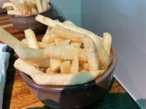 Fries at Vegology in West London