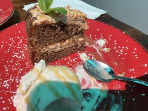 Toffee cake  at Vegology in West London