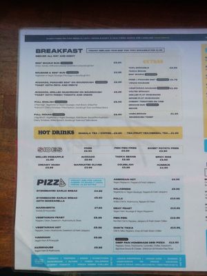 Menu, Pg 1 of 2. March 2024 at Vegology in West London