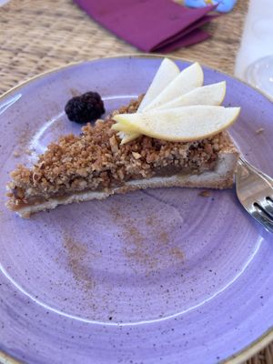 Delicious apple crumble  at Vivi Bistrot - Vila Pamphili in Rome