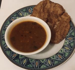 Sambar with Poori at Udupi Palace in San Francisco