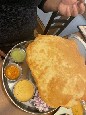 Chole bhature   at Udupi Palace in San Francisco