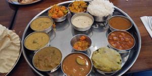 Vegan thali at Udupi Palace in San Francisco
