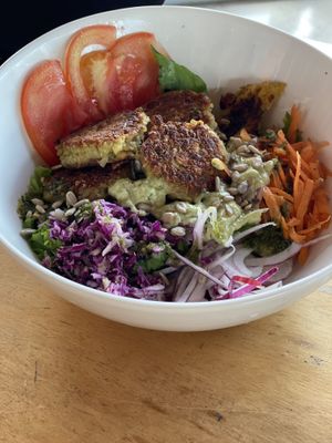 Falafel ensalada at Puerto&Co in Puerto Viejo De Talamanca