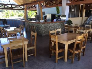 Main cafe area at Puerto&Co in Puerto Viejo De Talamanca