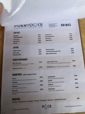 new menu!! at Puerto&Co in Puerto Viejo De Talamanca