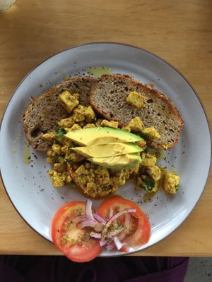 tofu scramble at Puerto&Co in Puerto Viejo De Talamanca