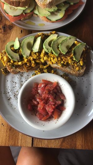 Scrambled tofu  at Puerto&Co in Puerto Viejo De Talamanca