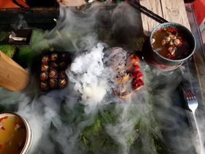 Sushi platte at Secret Garden in Berlin