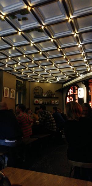 Inside of the restaurant at Secret Garden in Berlin