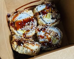 Tempura roll  at Secret Garden in Berlin