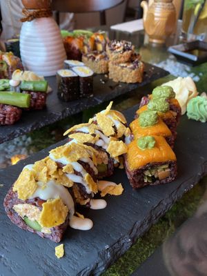 Inside out Sushi Rolls at Secret Garden in Berlin