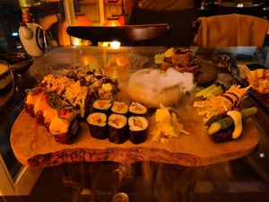 Sushi variations at Secret Garden in Berlin