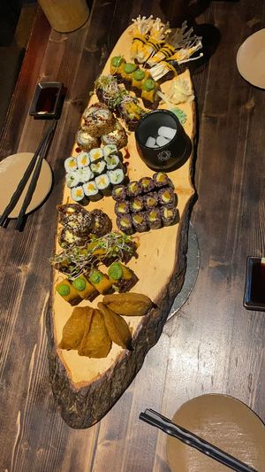 Sushi plate  at Secret Garden in Berlin