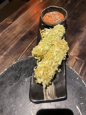 Crunchy tofu   at Secret Garden in Berlin