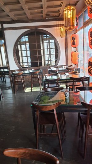 interior of location - seating  #Veganuary at Secret Garden in Berlin