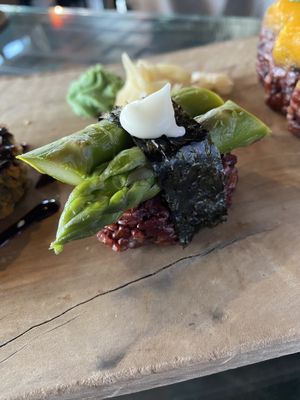 Spargel Nigiri  at Secret Garden in Berlin