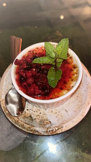 creme brulée  at Secret Garden in Berlin