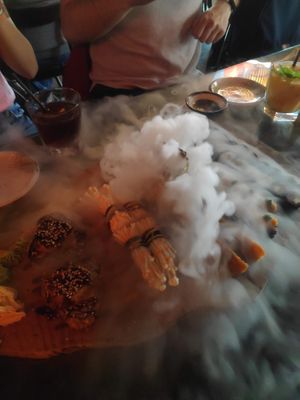 Smoke surprise when served at Secret Garden in Berlin