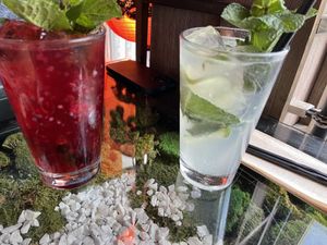 Red Drink + secret lemonade   at Secret Garden in Berlin