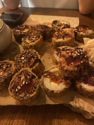 The dragon rolls were great  at Secret Garden in Berlin