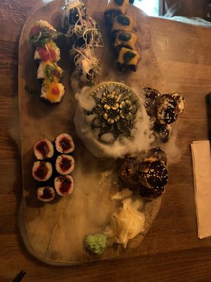 First selection from the menu  at Secret Garden in Berlin