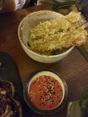 tofu sticks with raspberry dip at Secret Garden in Berlin